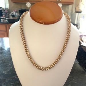 Rhinestone Studded Rope Necklace